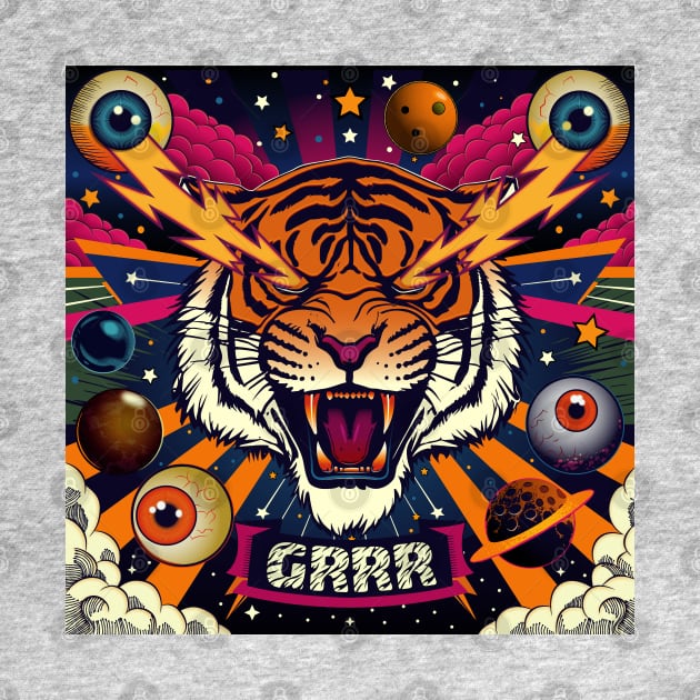 Cosmic Roar: Tiger Thunder by SunGraphicsLab